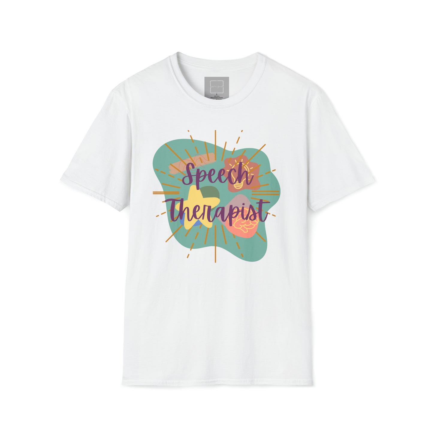 90s Theme Speech Therapist Unisex Softstyle T-Shirt