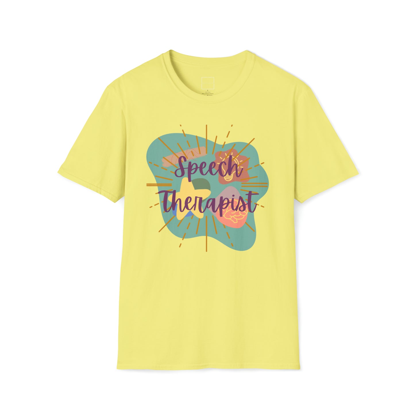 90s Theme Speech Therapist Unisex Softstyle T-Shirt